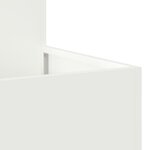 Jardinière vidaXL 100x100x48 cm Acier Blanc