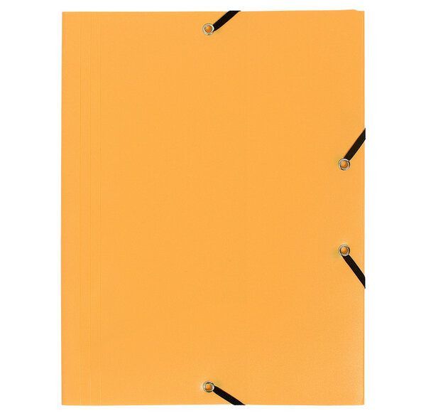 Chemise A4 3RAB+ELAST PP 24X32 JAUNE EXACOMPTA