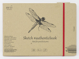 SM-LT Carnet- Dessin - Crème - 24 5x17 6cm - 36  feuilles - 80 gsm