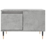 vidaXL Table basse gris béton 55x55x36 5 cm bois d'ingénierie