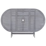 vidaXL Table de jardin pliable 160x85x75 cm Bois d'acacia massif