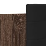 vidaXL Cadre de lit avec tête de lit chêne marron 75x190 cm