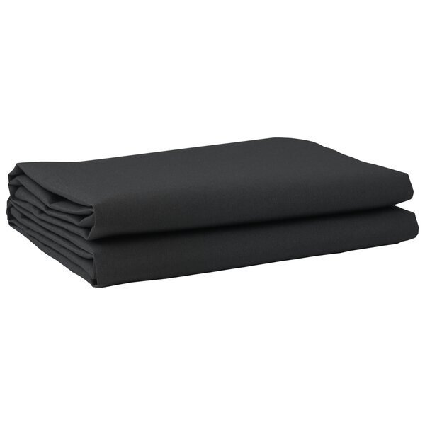 vidaXL Tissu de remplacement de store Noir 10x1.6 m