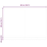 vidaXL Cadre d'auvent Rouge et Blanc 450 × 300 cm