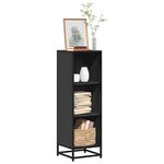 vidaXL Bibliothèque noir 33 5x33x107 5 cm bois d'ingénierie