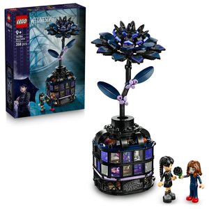 LEGO Mercredi — Le dahlia noir (76784) vase décoratif et playset 9+.