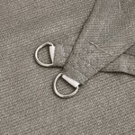 vidaXL Voile d'ombrage 160 g/m² rectangulaire gris clair 6x7 m PEHD