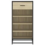 vidaXL Étagère à chaussures chêne sonoma 48x38x97 5 cm bois ingénierie