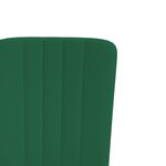 vidaXL Chaises à manger lot de 4 Vert foncé Velours