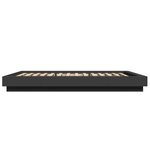 vidaXL Cadre de lit sans matelas noir 120x200 cm
