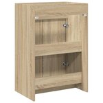 vidaXL Meuble sous lavabo de salle de bain Chêne Sonoma