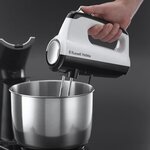 RUSSELL HOBBS 24671-56 Batteur Electrique Horizon, 2 Fouets Hélice, 2 Crochets Pétrin, 5 Vitesses