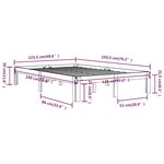 vidaXL Cadre de lit sans matelas 120x190 cm