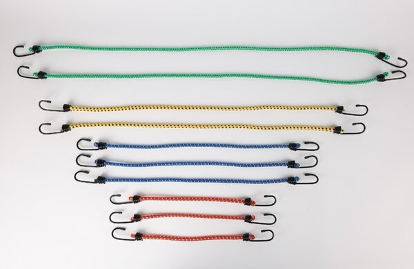 Set de 10 cordes élastiques  sandows  tendeurs