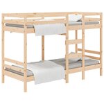 vidaXL Lit superposé sans matelas 90x190 cm bois de pin massif