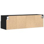 Meubles TV vidaXL 2 Pièces Chêne noir 100x30x30 cm Bois d'ingénierie