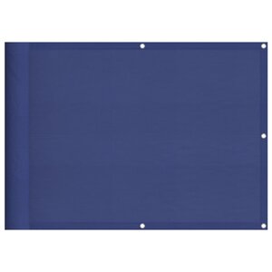 vidaXL Écran de balcon bleu 75x700 cm 100  polyester oxford