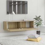 vidaXL Meuble TV Chêne sonoma 120x30x30 cm Bois d’ingénierie