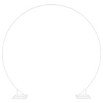 vidaXL Arche de mariage Blanc 220 x 45 x 200 cm Acier