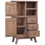 vidaXL Buffet 60x30x100 cm Bois de teck solide