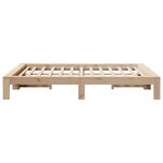 vidaXL Cadre de lit sans matelas 160x200 cm bois massif de pin
