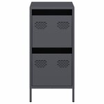 vidaXL Buffet anthracite 35x39x73 5 cm acier laminé à froid
