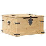 vidaXL Boîte de rangement Corona 78x78x45 cm bois de pin massif