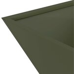vidaXL Jardinières en acier vert olive   5 pièces  40x40x15 cm