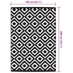 vidaXL Tapis d'extérieur ARAKIL gris 140 x 200 cm PP