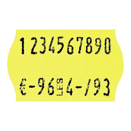 Étiquette pour pince à étiqueter JUDO fluo jaune 26x16 mm (colis de 1200)