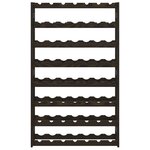 vidaXL Casier à bouteilles pour 56 bouteilles noir bois pin solide