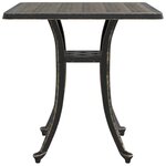 vidaXL Table de jardin bronze 53x53x53 cm aluminium coulé