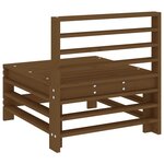 vidaXL Canapés centraux de jardin 2 Pièces marron miel bois de pin solide