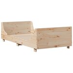 vidaXL Cadre de lit sans matelas 100x200 cm bois massif de pin