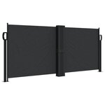 vidaXL Auvent latéral rétractable noir 100x600 cm