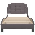 vidaXL Cadre de lit sans matelas gris 90x200 cm similicuir
