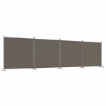vidaXL Cloison de séparation 4 panneaux Anthracite 698x180 cm Tissu