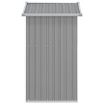 vidaXL Abri de jardin Gris 126x97 5x177 cm Acier galvanisé