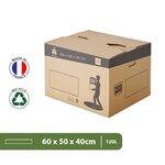 Pack and Move - Lot 30 cartons déménagement automatique - 60 x 50 x 40 cm - Poignées renforcées