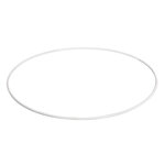 Armature abat-jour cercle Ø 30 cm blanc