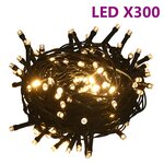 vidaXL Set de boules de Noël avec pic et 300 LED 120Pièces Blanc et gris