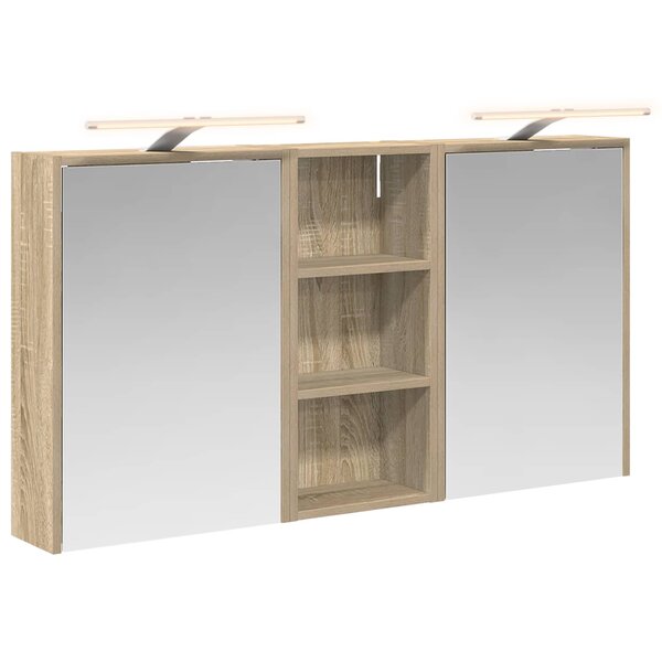 vidaXL Ensemble de Meubles de Salle de Bain 3 Pièces 116 x 16 x 62 5 cm