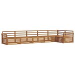vidaXL Ensemble de canapés d'extérieur 6 Pièces Naturel