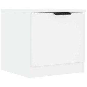vidaXL Table de chevet Blanc 40x39x40 cm