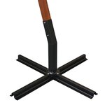 vidaXL Parasol de jardin suspendu avec mât Anthracite bois de sapin