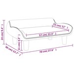 vidaXL Canapé pour enfants rose 70x40x24 cm velours