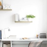 vidaXL Étagère flottante murale chêne 60x23 5x3 8 cm MDF