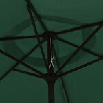 vidaXL Parasol vert 3 m mât en acier