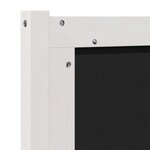 vidaXL Tête de lit capitonnée avec tête de lit Blanc 80 cm Pin massif