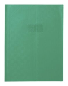 Protège-cahier Madras PVC 22/100e Avec Rabat Marque page 24x32 vert CALLIGRAPHE
